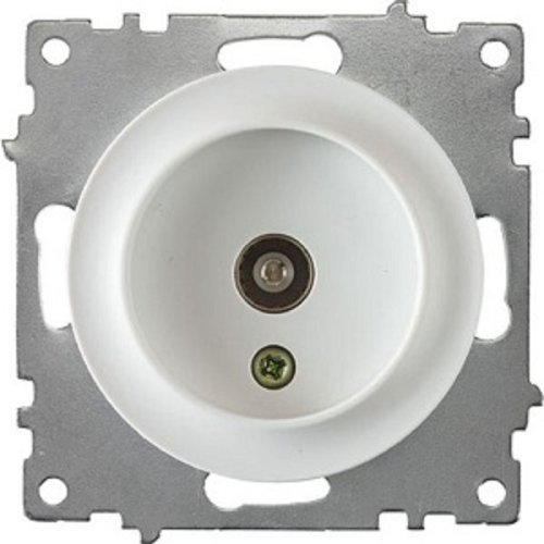 Розетка TV Оконечная без рамки OneKeyElectro Florence 1-м. белый картинка